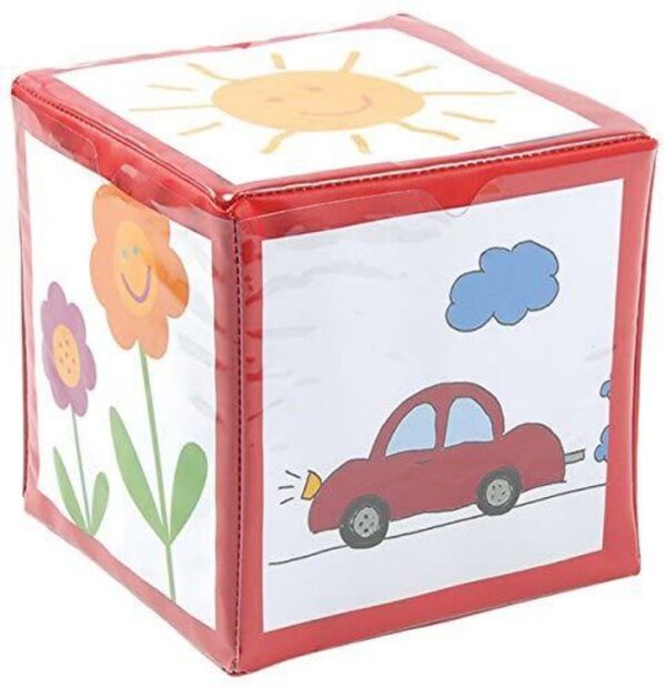 Eduplay Taskutega Pehme Punane Kuubik 15cm x 15cm