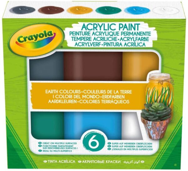 Crayola akrüülvärvid 6tk