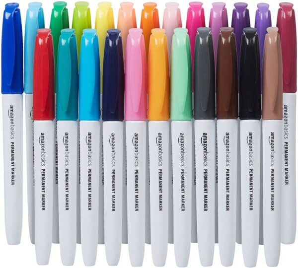 AmazonBasics värviliste püsimarkerite komplekt