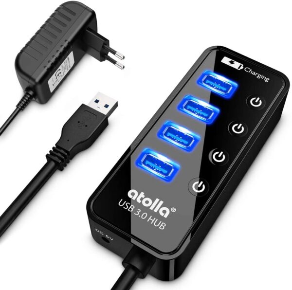 Atolla 4-pordiline USB jaotur