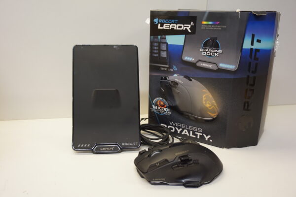 ROCCAT Leadr RGB-mänguri arvutihiir laadimisdokiga - Image 2