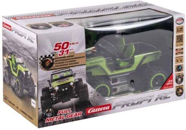 Carrera  PROFI RC  Jeep Trailcat Puldiauto 1:18