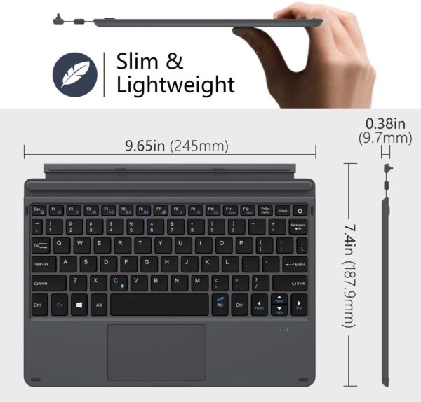 MoKo Bluetoothi klaviatuur (Surface GO 2 2020/Go 2018) - Image 2