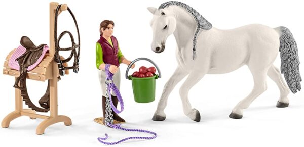 Schleich 42389 ratsutamiskool ratsanike ja hobustega - Image 2
