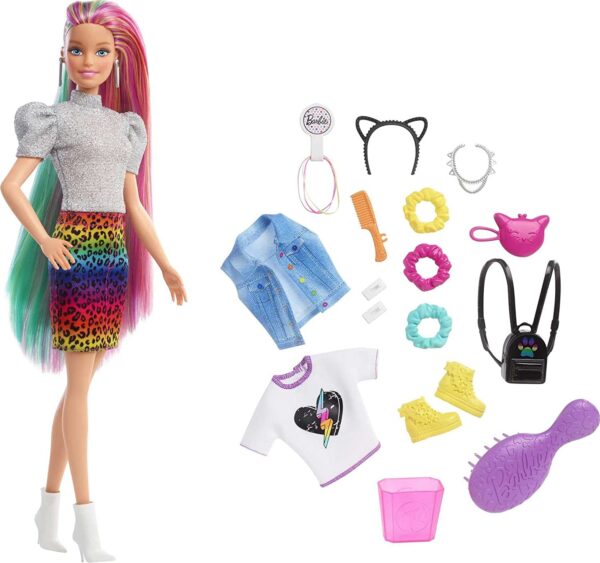 BARBIE Vikerkaarejuustega gepardi nukk