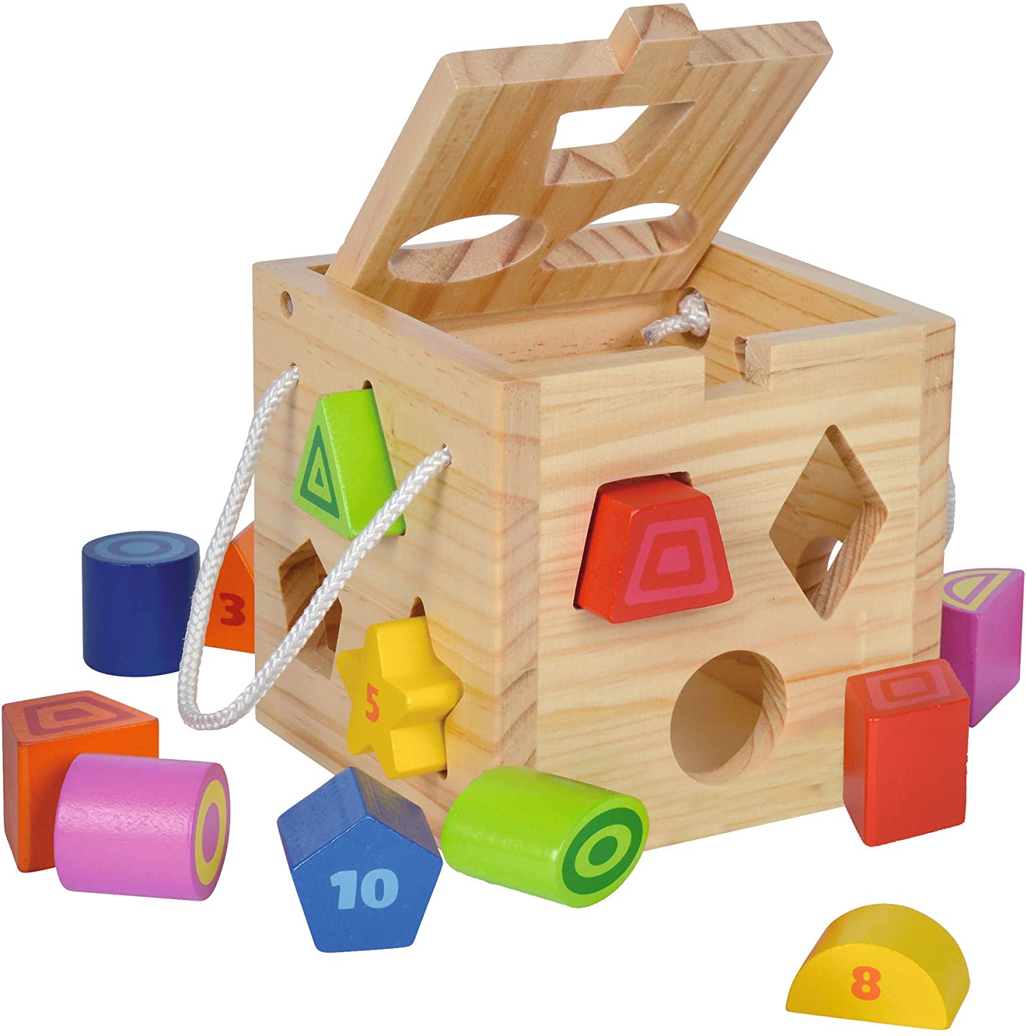 Eichhorn beebi sobitamiskuubik puidust - Image 3