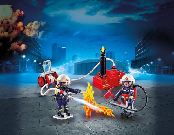 Playmobil 70557 City Action tuletõrjeauto põleva džiibiga - Image 6
