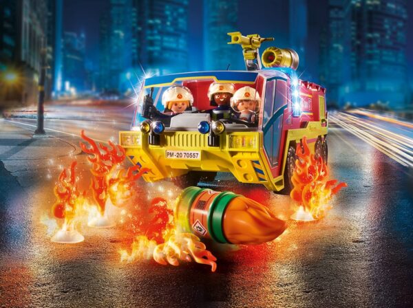 Playmobil 70557 City Action tuletõrjeauto põleva džiibiga - Image 3