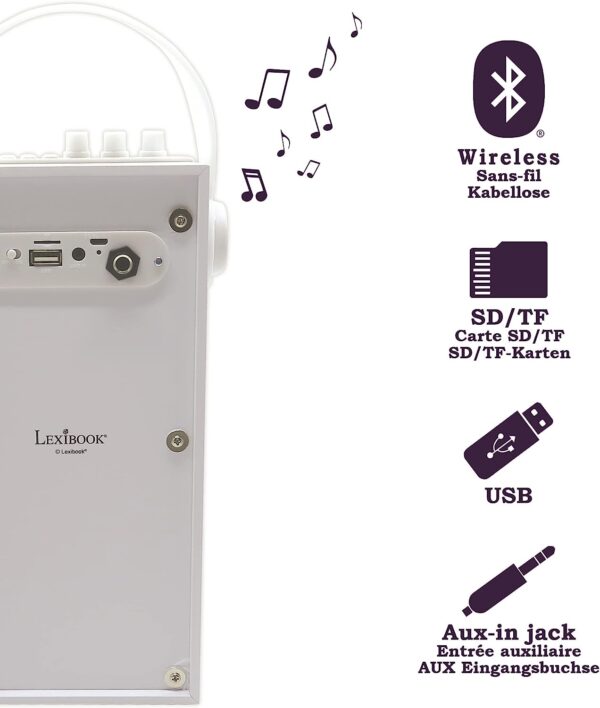 LEXIBOOK kaasaskantav Bluetooth-kõlar koos mikrofoniga - Image 4