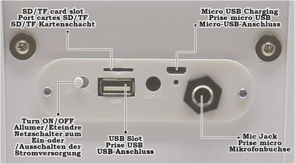 LEXIBOOK kaasaskantav Bluetooth-kõlar koos mikrofoniga - Image 3