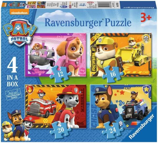 Ravensburger Paw Patrol pusle 4 tk