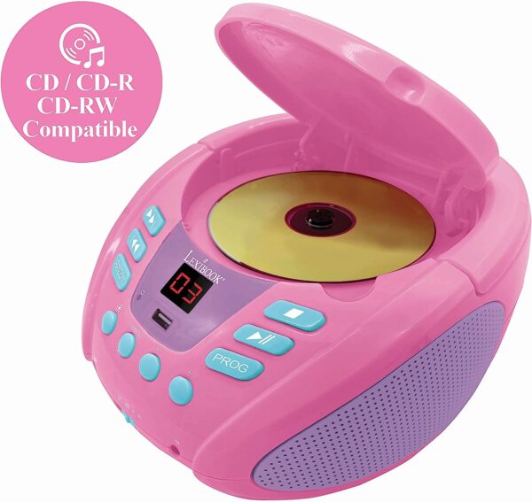 Lexibook RCD109UNI Unicorn-Bluetooth CD-mängija lastele - Image 5