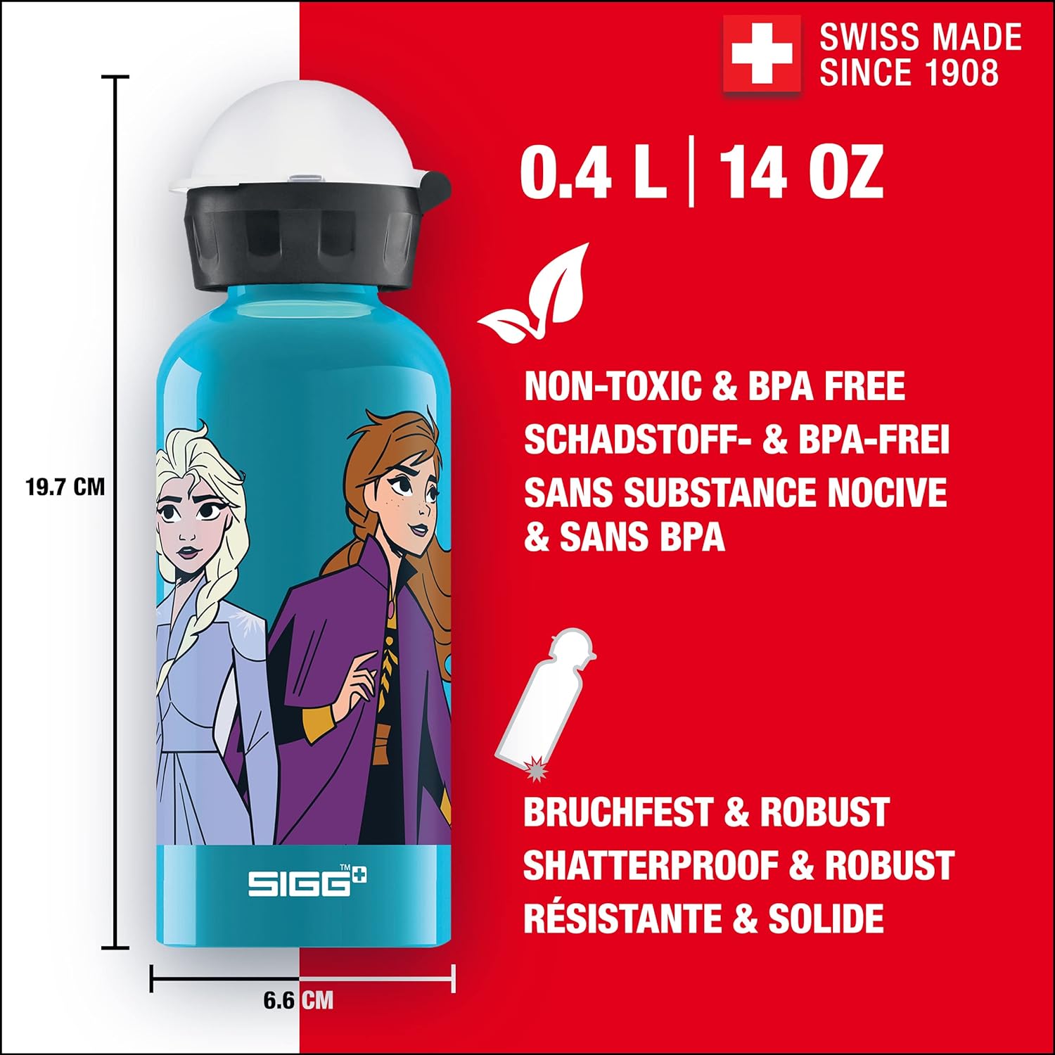 SIGG Anna & Elsa joogipudel lastele 0,4l - Image 3