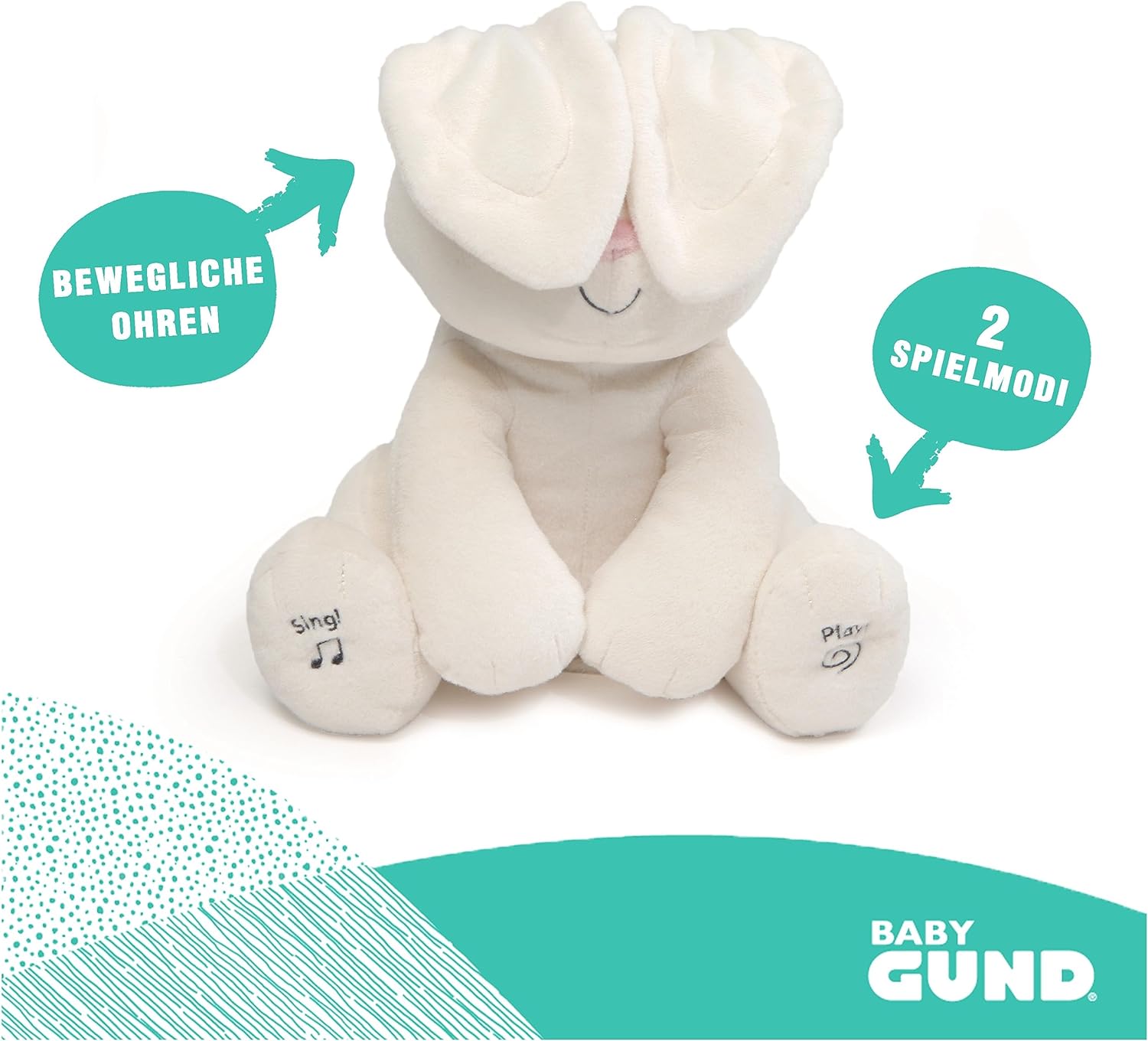 Gund Flappy interaktiivne jänes(saksa) - Image 3