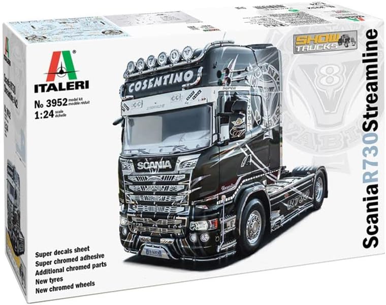 Italeri 3952S - 1:24 Scania R730 Streamline Show Truck, kokkupandav mudel