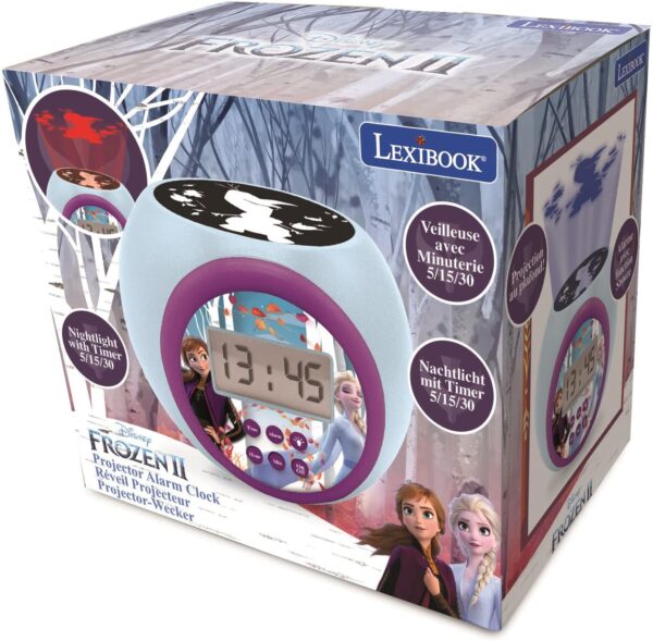 LEXIBOOK Disney Frozen 2 Anna Elsa projektorkell - Image 2