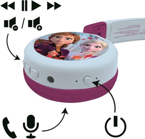 Lexibook Disney Frozen 2-in-1 Bluetooth-kõrvaklapid lastele - Image 3